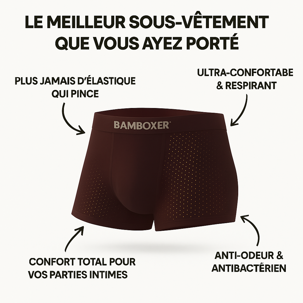 PACK de 5 Bamboxer™ – Le boxer en fibre de bambou